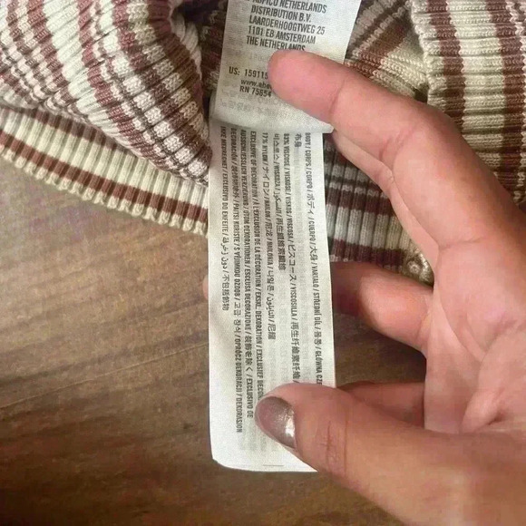 Abercrombie & fitch knitted twist back midi dress XS - Picture 3 of 5